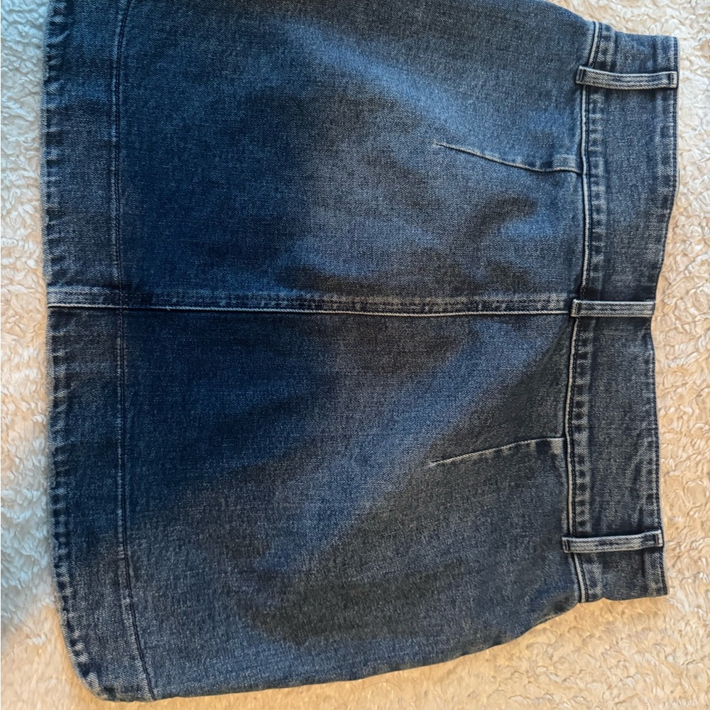 Express High Rise Denim Skirt - Picture 4 of 4